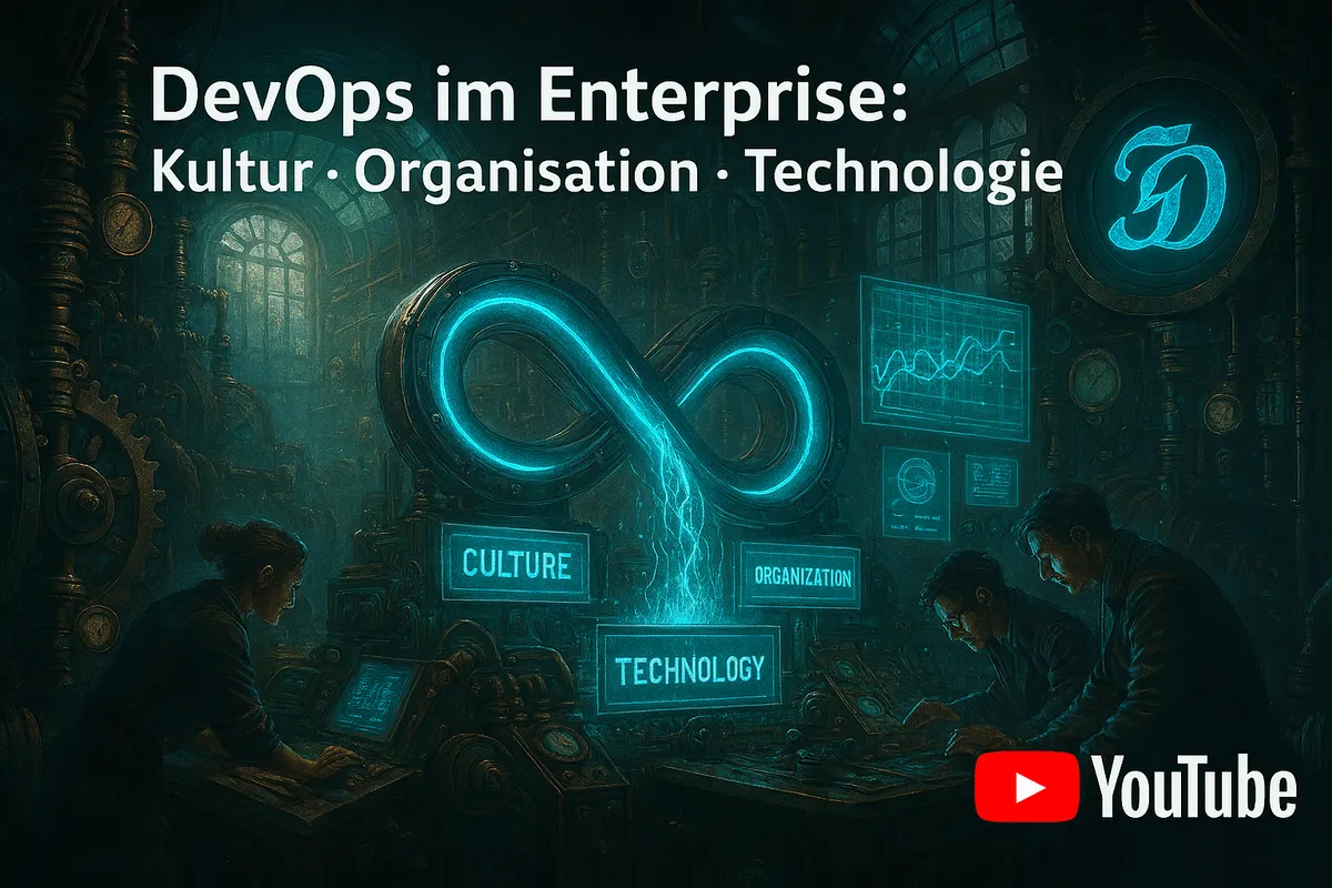 Header image für den Blog Artikel über DevOps in Enterprise Umgebungen