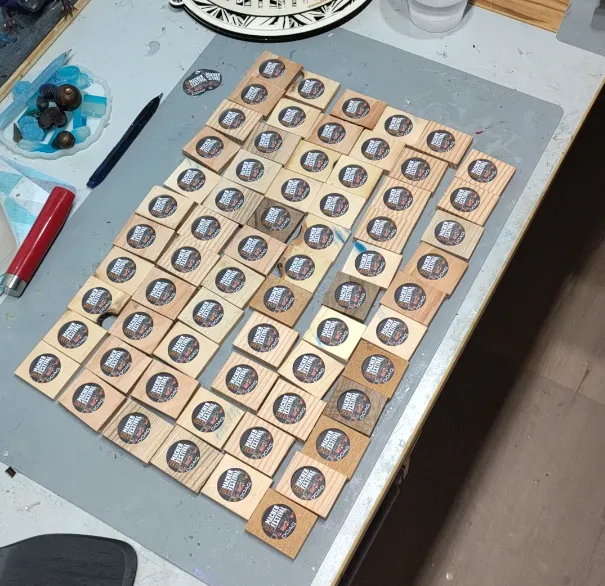 Zuschnitt der Inlays mit dem Laser